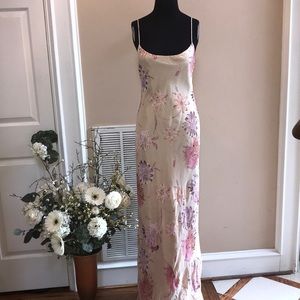 Silk evening gown